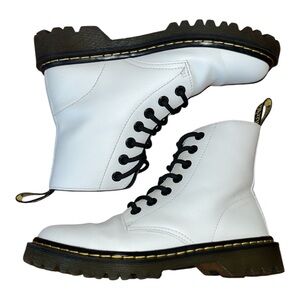 Dr. Martens, Airwair white boots women’s size 7 euro 38 lace up emo combat boots